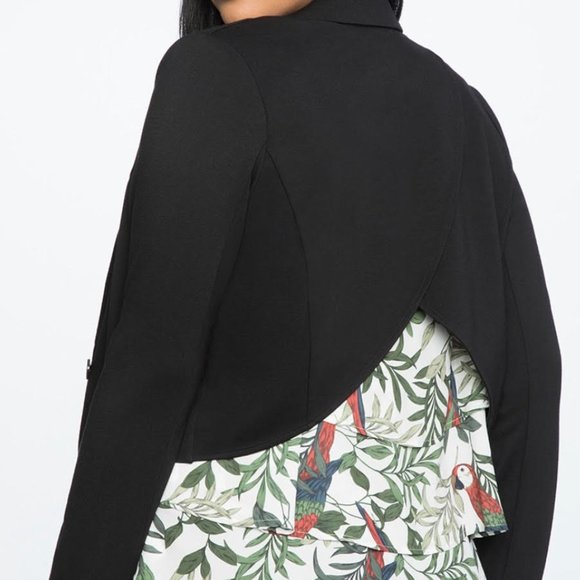 Eloquii Cropped Cross-Back Blazer - Picture 3 of 7